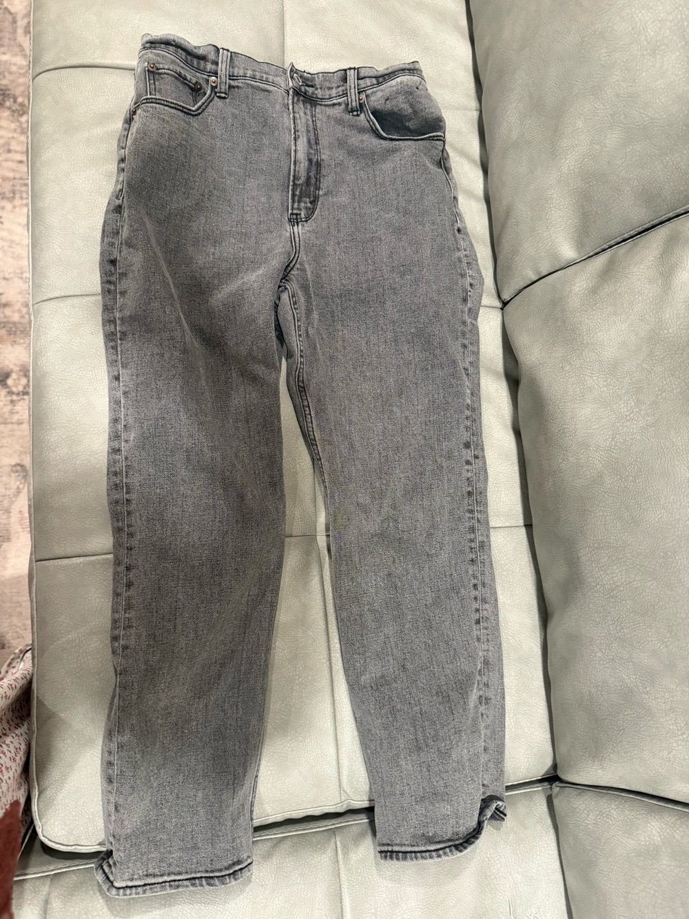 Abercrombie & Fitch Curve Love Ultra High Rise Ankle Straight Jean Straight Leg